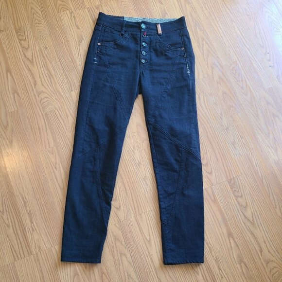 NEW NWOT! HIGH EVERYDAY COUTURE HIGH BLUE TAPERED RIGOUR STRETCH DENIM JEANS 6